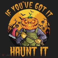 If You've Got It Haunt It Pumpkin Women's Sweatshirt thumb 2