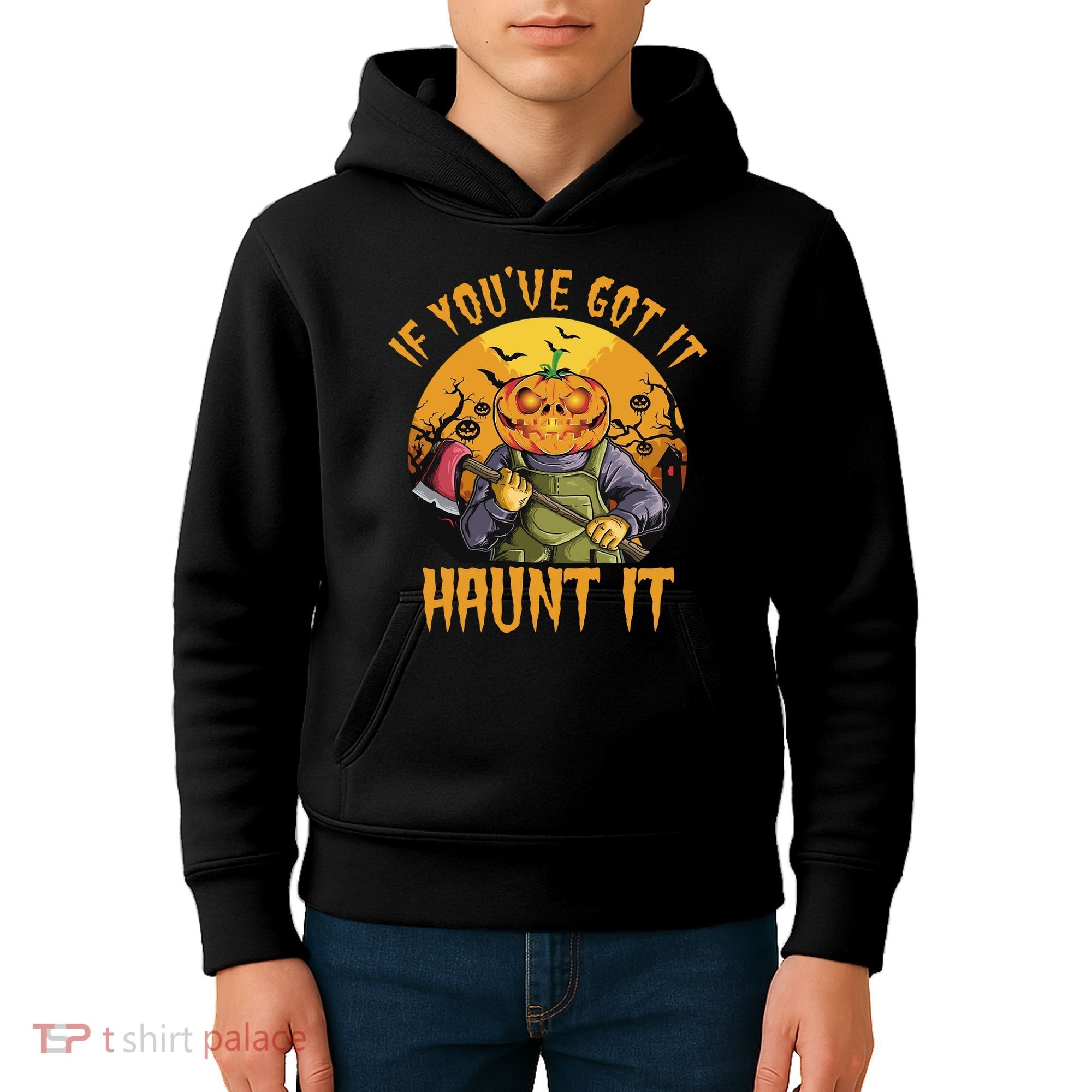 If You've Got It Haunt It Pumpkin Kids Hoodie
