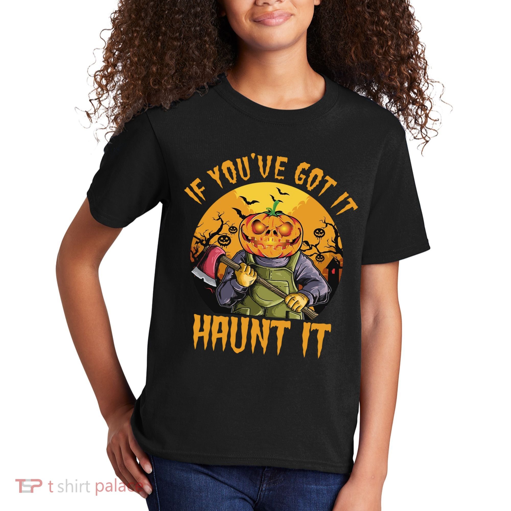If You've Got It Haunt It Pumpkin Kids T-Shirt