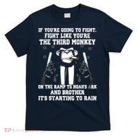 If Youre Going To Fight Fight Like Third Monkey T-Shirt thumb 0