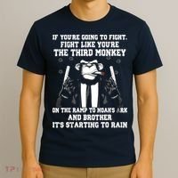If Youre Going To Fight Fight Like Third Monkey T-Shirt thumb 3