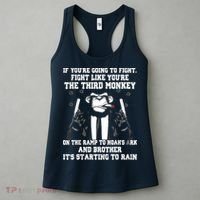 If Youre Going To Fight Fight Like Third Monkey Women's Tank Top thumb 3