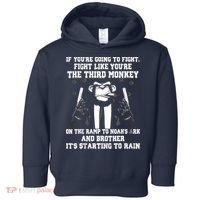 If Youre Going To Fight Fight Like Third Monkey Toddler Hoodie thumb 0