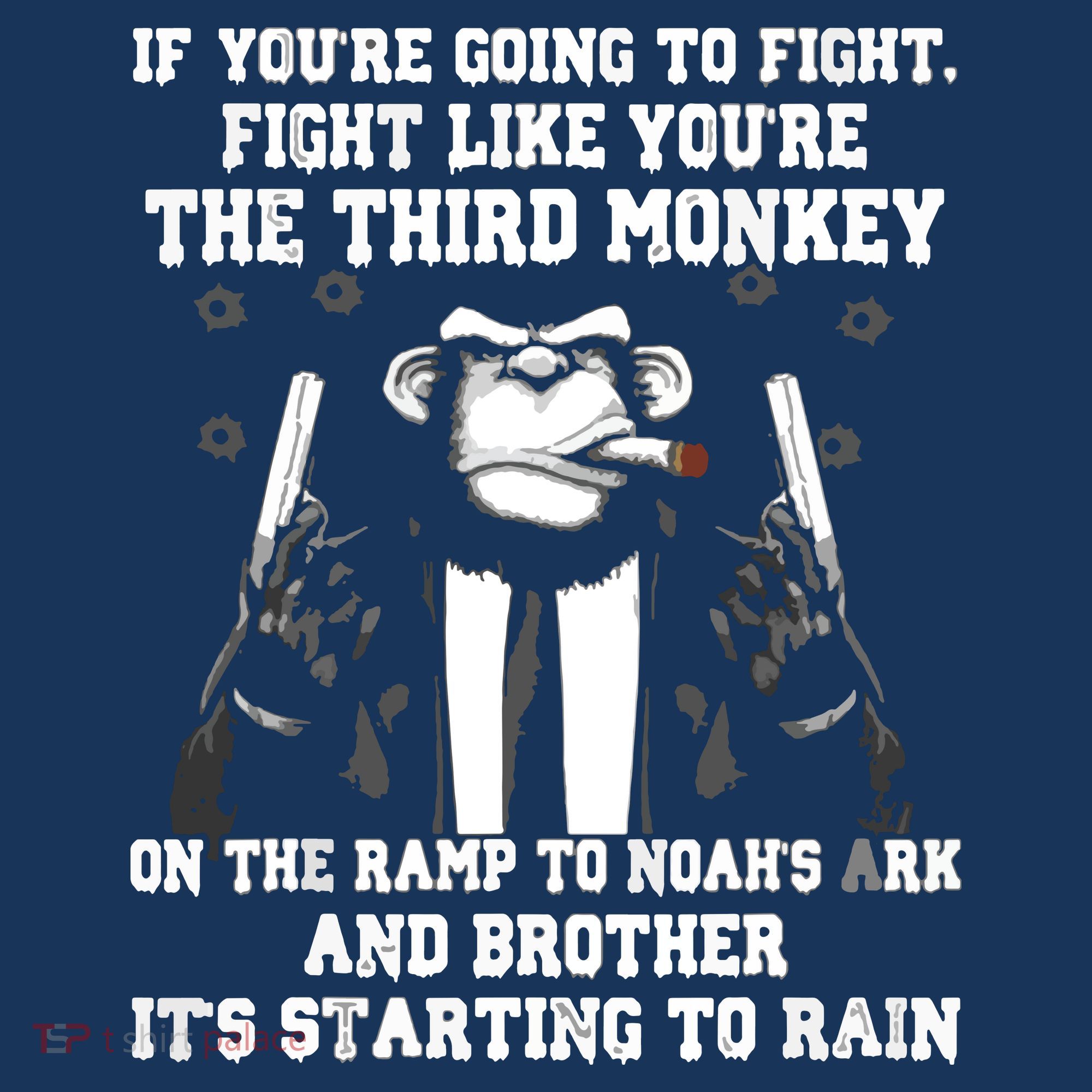 If Youre Going To Fight Fight Like Third Monkey Toddler Hoodie