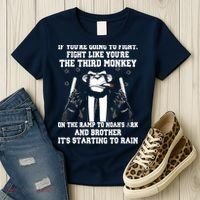 If Youre Going To Fight Fight Like Third Monkey Women's T-Shirt thumb 3