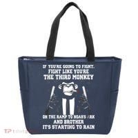 If Youre Going To Fight Fight Like Third Monkey Tote Bag thumb 0