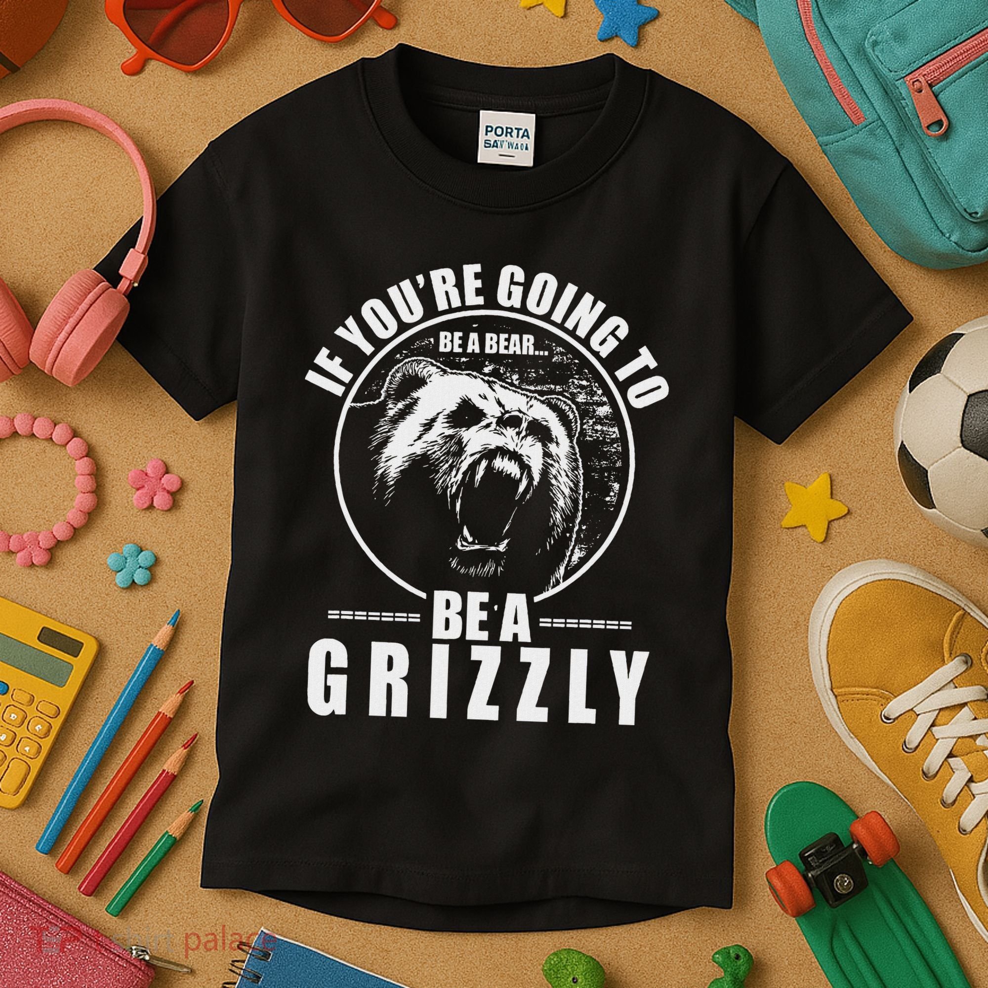 If YouRe Going To Be A Bear Be A Grizzly Kids T-Shirt