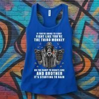 If You're Going To Fight Like You're Third Monkey Women's Tank Top thumb 3