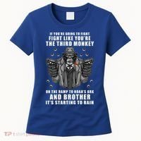 If You're Going To Fight Like You're Third Monkey Women's T-Shirt thumb 0