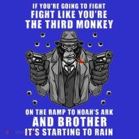 If You're Going To Fight Like You're Third Monkey Kids T-Shirt thumb 4