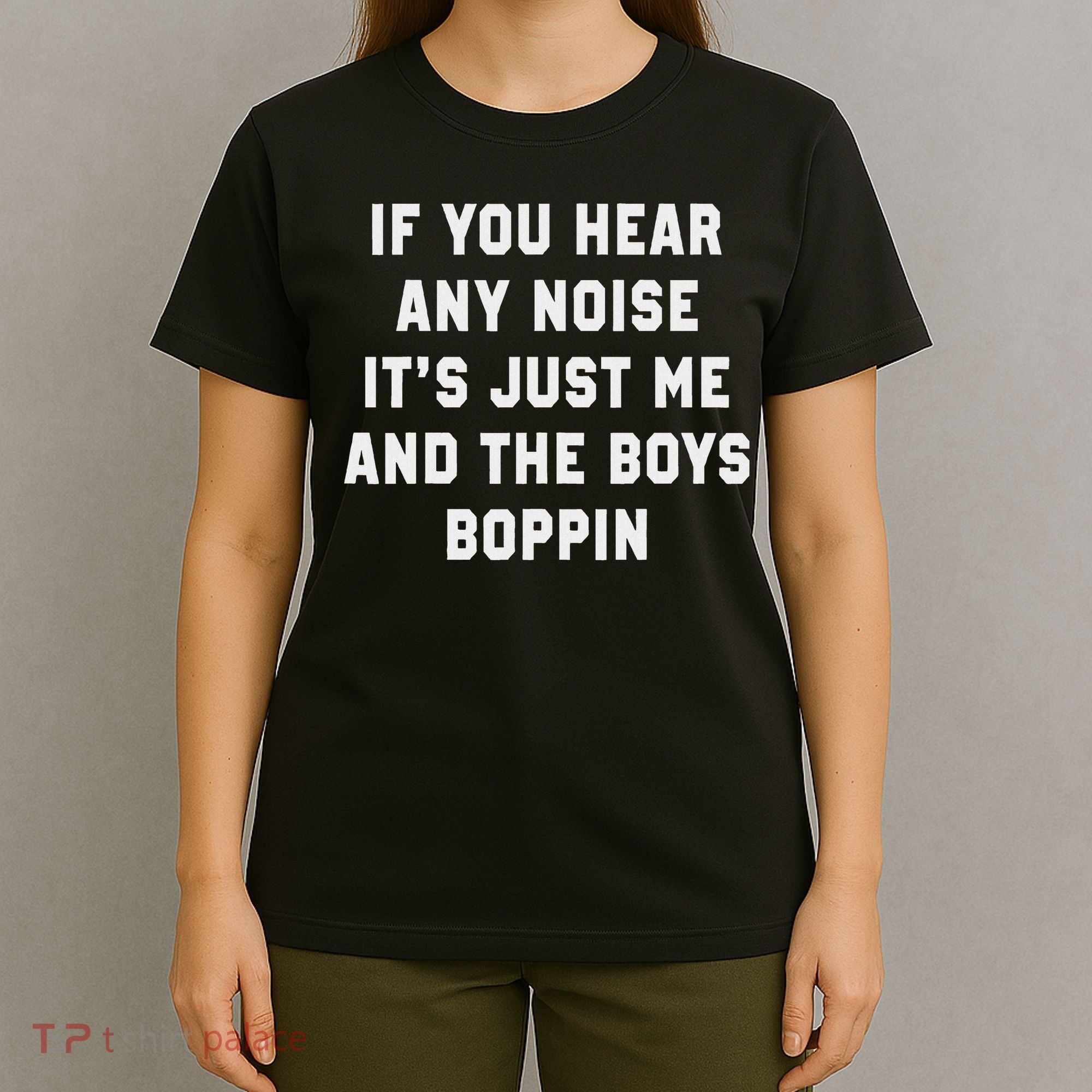 If You Hear Any Noise It's Just Me And The Boys Boppin Funny T-Shirt