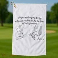 If YouRe Hanging On By A Thread Make Sure Its The Hem Golf Towel thumb 1