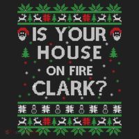 Is Your House On Fire Clark? Ugly Christmas Holiday Gift Beanie thumb 2