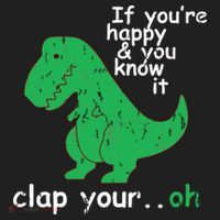 If You're Happy And You Know It Clap Your Oh TRex Dino Hat thumb 2