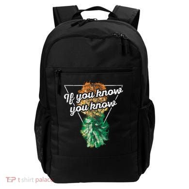 If You Know You Know Upside Down Pineapple Swinger Gift Backpack