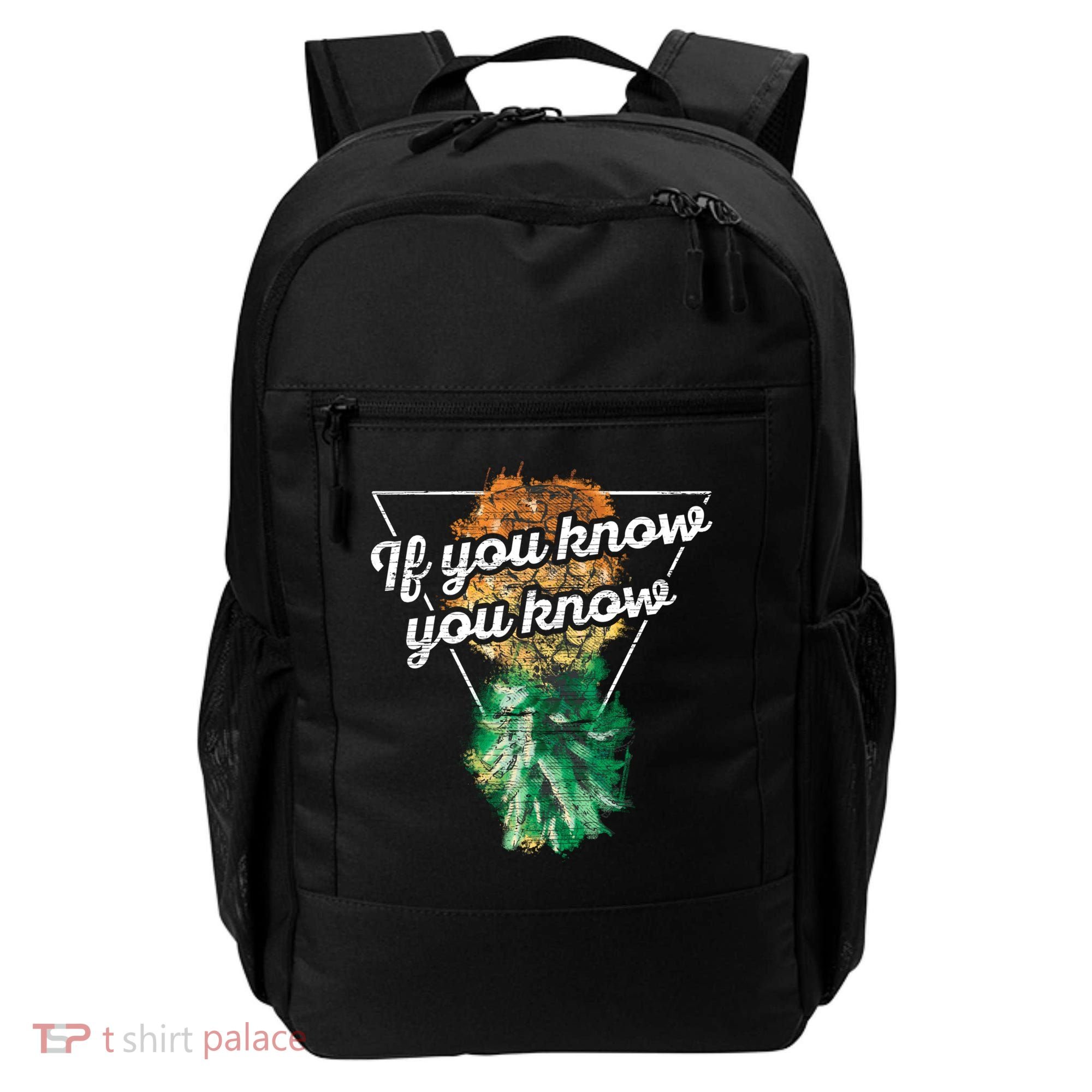 If You Know You Know Upside Down Pineapple Swinger Gift Backpack