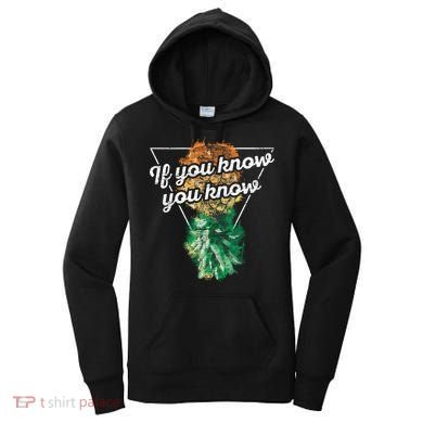 If You Know You Know Upside Down Pineapple Swinger Gift Women's Hoodie