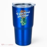 If You Know You Know Upside Down Pineapple Swinger Gift Tumbler thumb 0