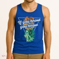 If You Know You Know Upside Down Pineapple Swinger Gift Tank Top thumb 3
