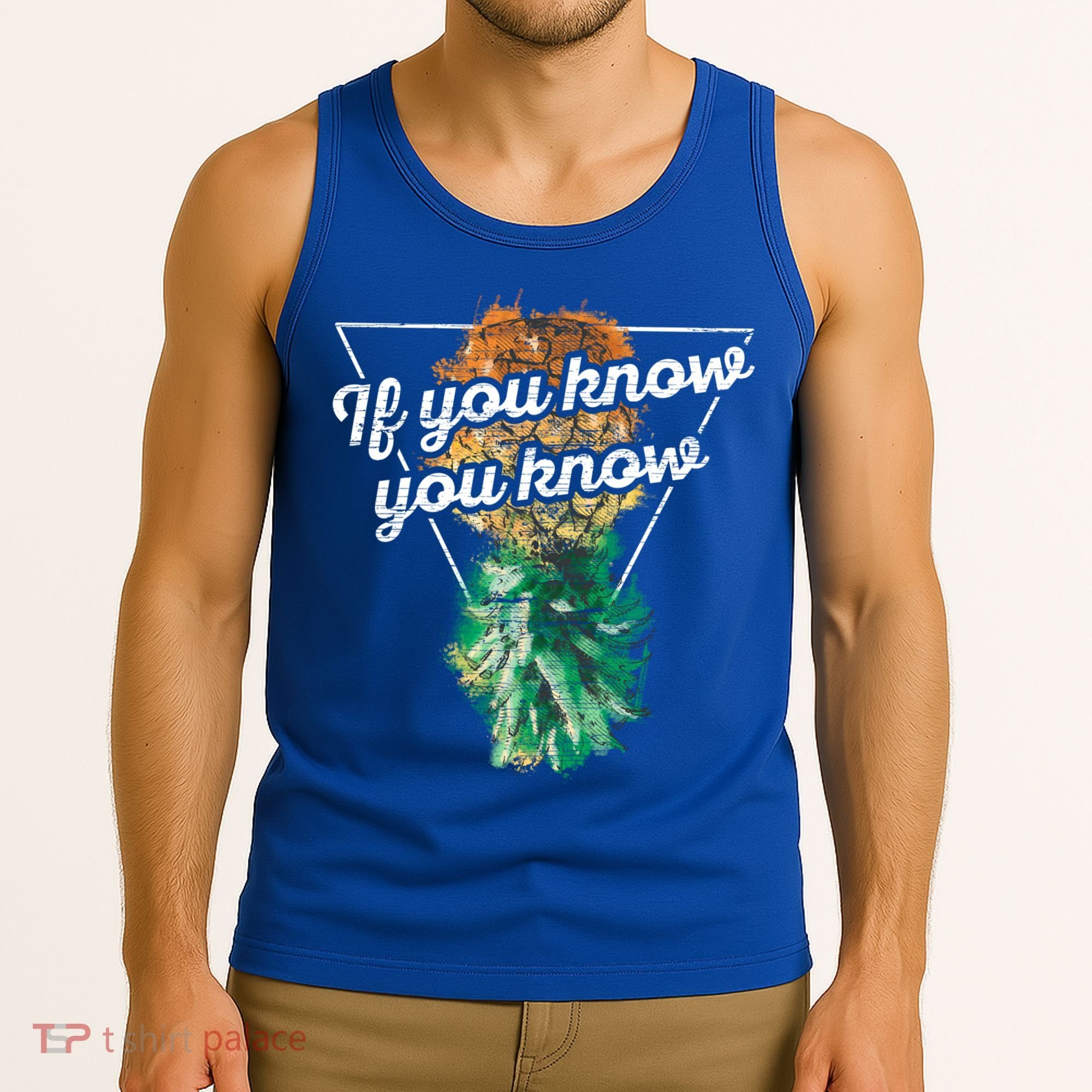 If You Know You Know Upside Down Pineapple Swinger Gift Tank Top