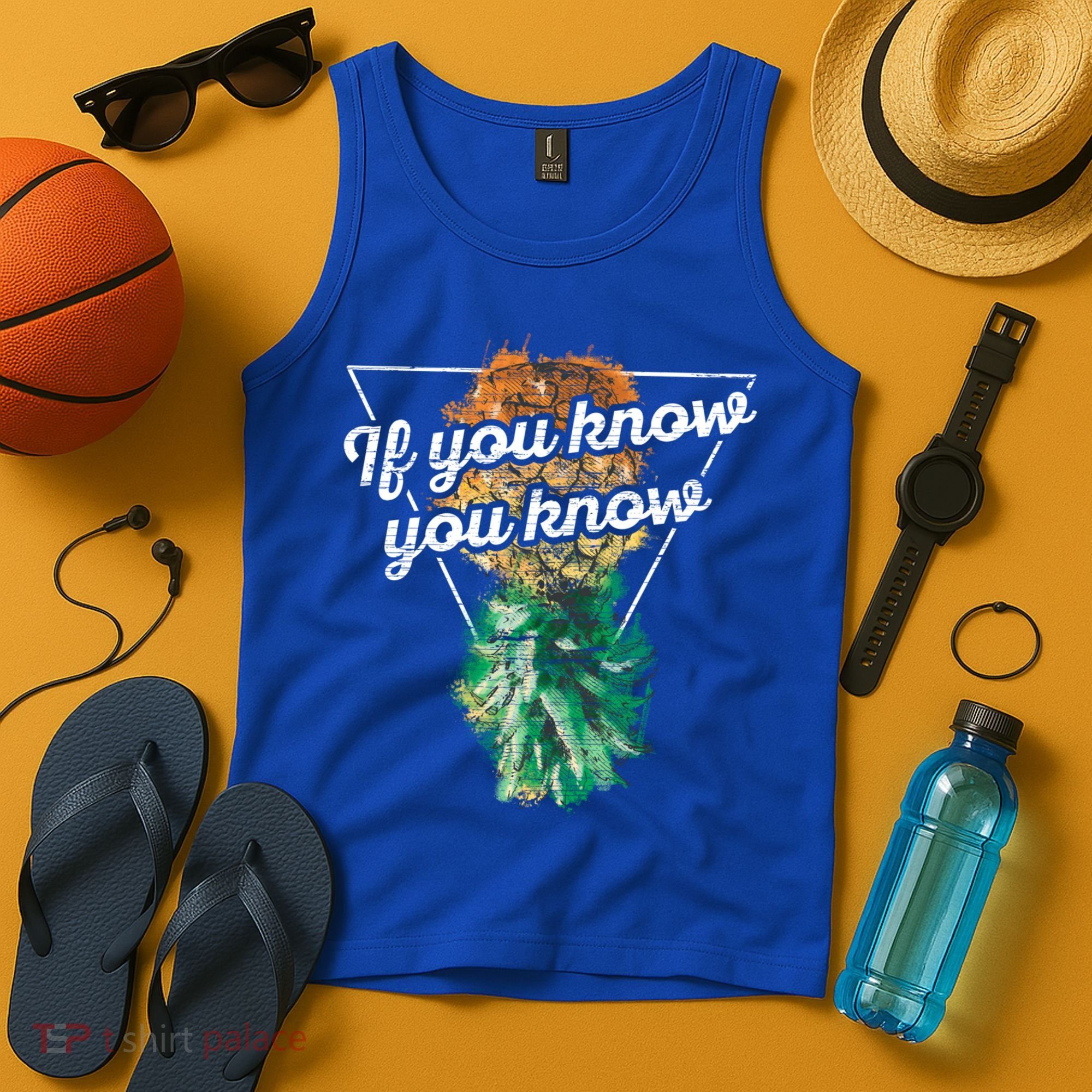 If You Know You Know Upside Down Pineapple Swinger Gift Tank Top