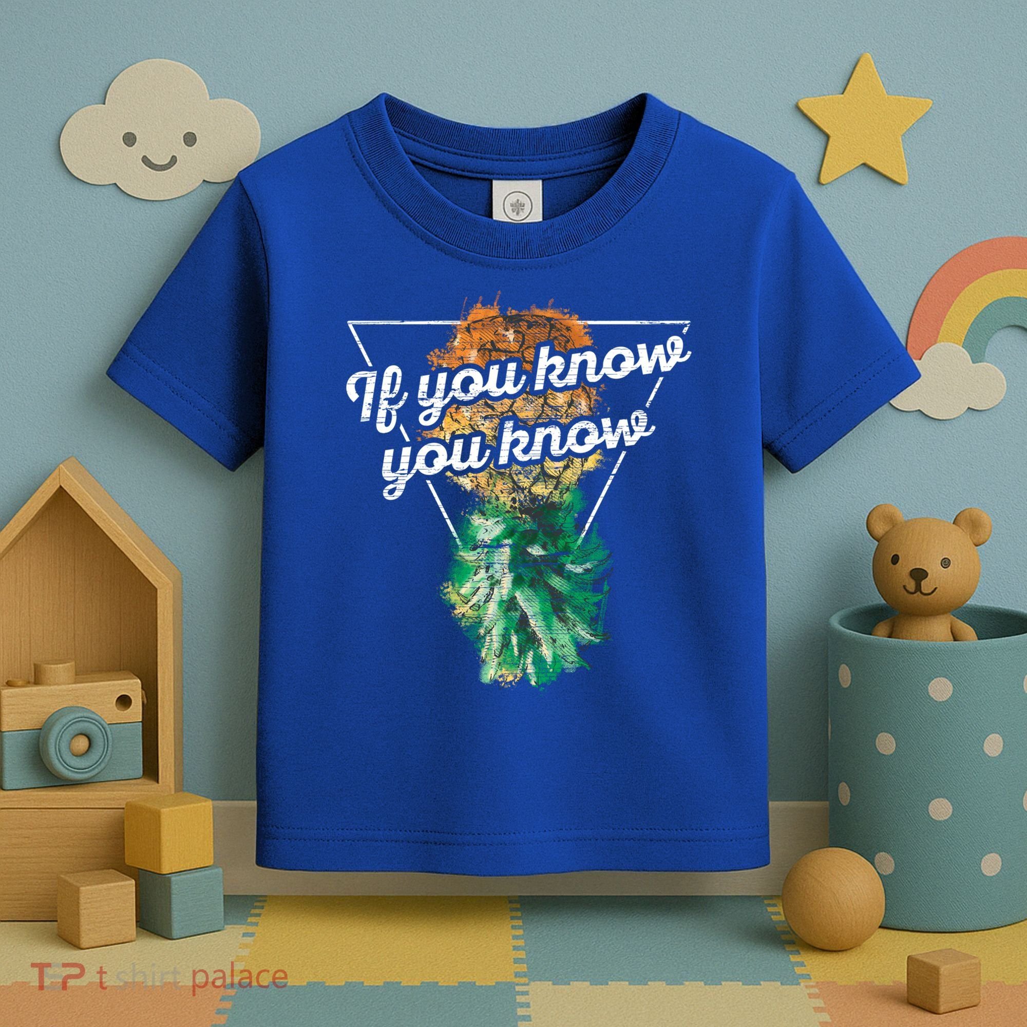 If You Know You Know Upside Down Pineapple Swinger Gift Toddler T-Shirt