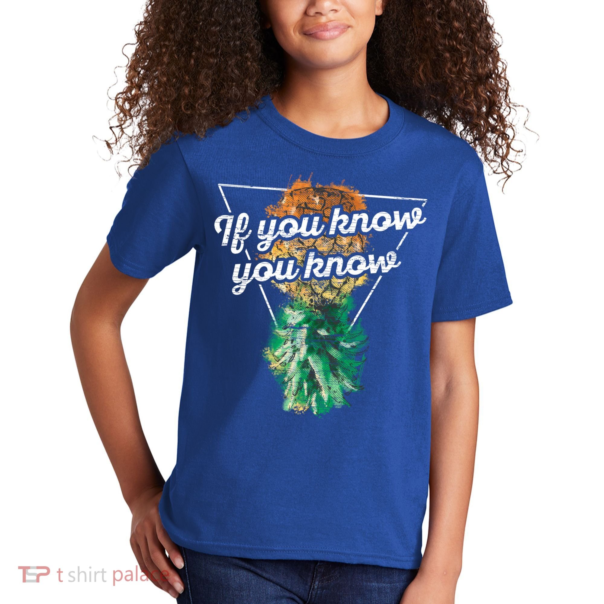 If You Know You Know Upside Down Pineapple Swinger Gift Kids T-Shirt