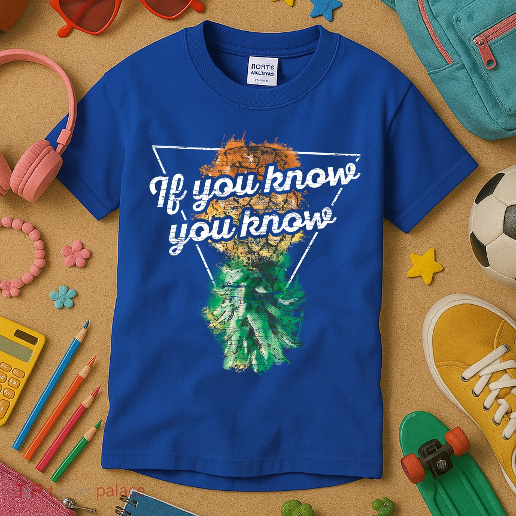 If You Know You Know Upside Down Pineapple Swinger Gift Kids T-Shirt