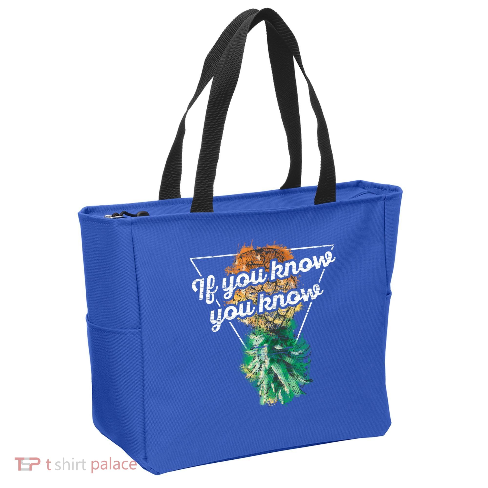 If You Know You Know Upside Down Pineapple Swinger Gift Tote Bag