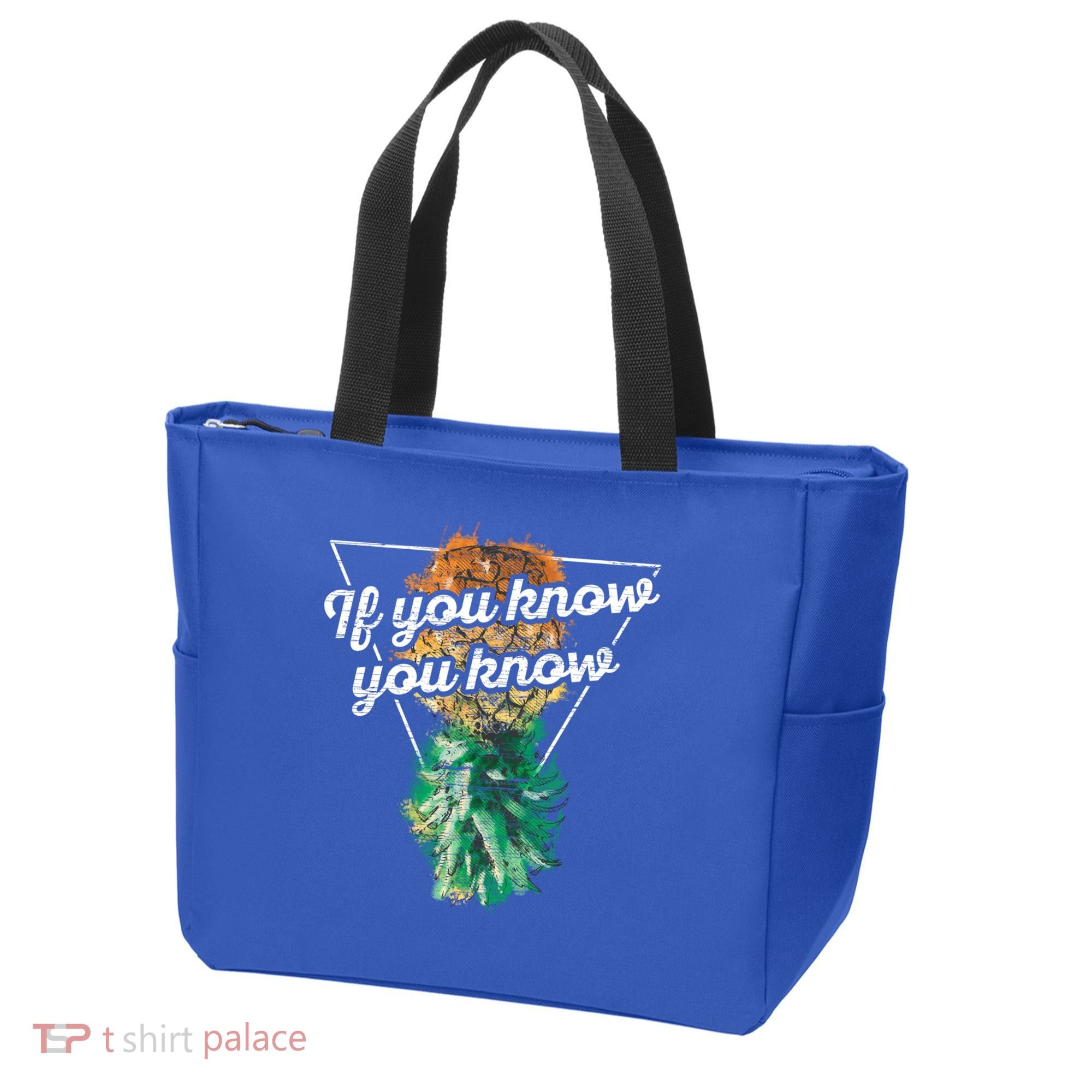 If You Know You Know Upside Down Pineapple Swinger Gift Tote Bag