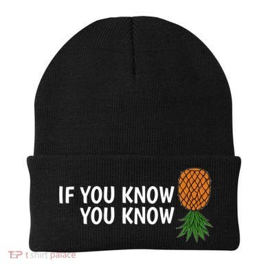 If You Know Swinging Upside Down Pineapple Cool Gift Beanie