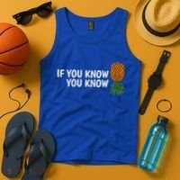 If You Know Swinging Upside Down Pineapple Cool Gift Tank Top thumb 4