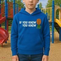 If You Know Swinging Upside Down Pineapple Cool Gift Kids Hoodie thumb 2