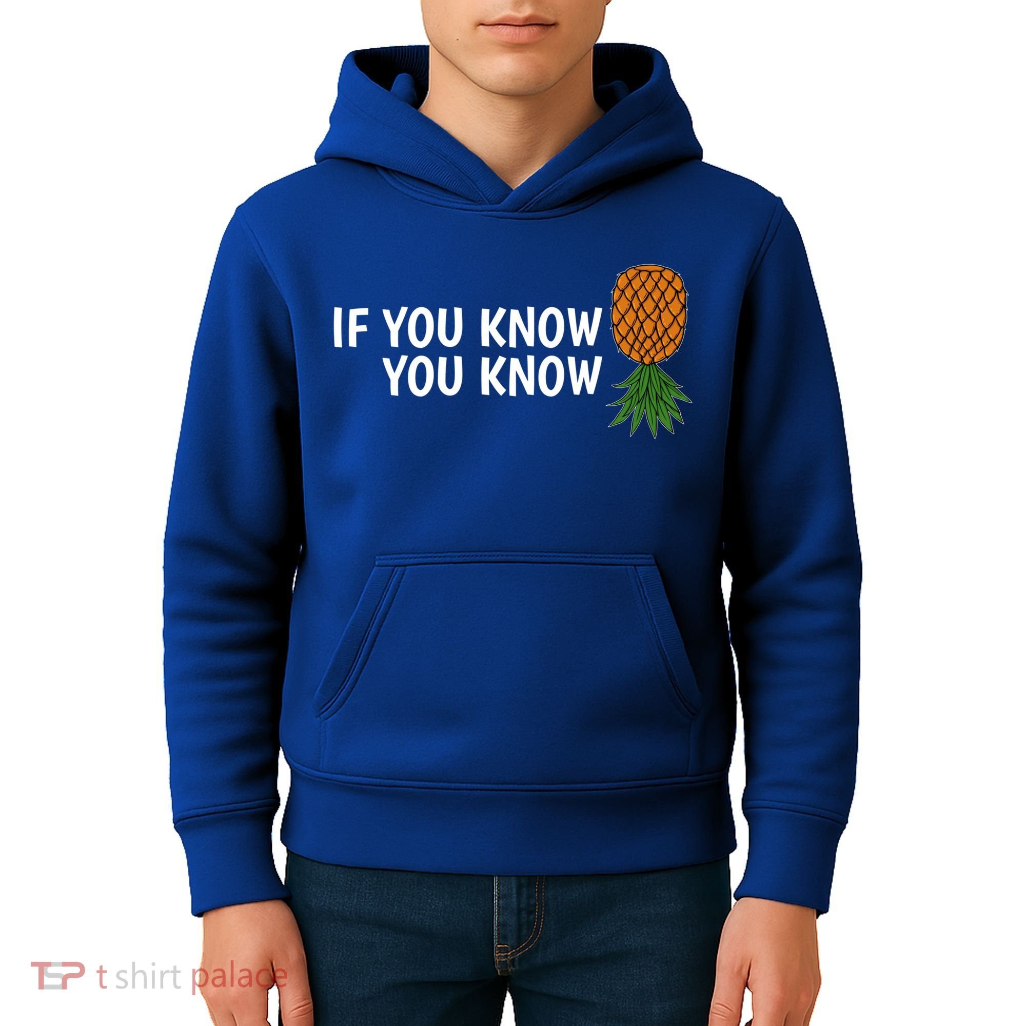 If You Know Swinging Upside Down Pineapple Cool Gift Kids Hoodie