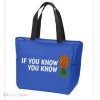 If You Know Swinging Upside Down Pineapple Cool Gift Tote Bag thumb 3