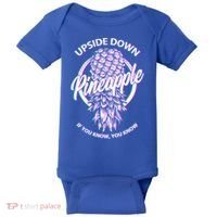 If You Know You Know Upside Down Pineapple Gift Baby Bodysuit thumb 0