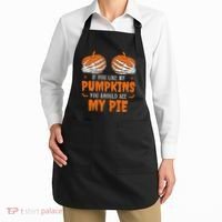If You Like My Pumpkins You Should See My Pie Funny Halloween Apron thumb 2