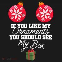 If You Like My Ornaments You Should See My Box Christmas Women's Hoodie thumb 2
