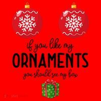 If You Like My Ornaments Funny Christmas Santa Hat thumb 1