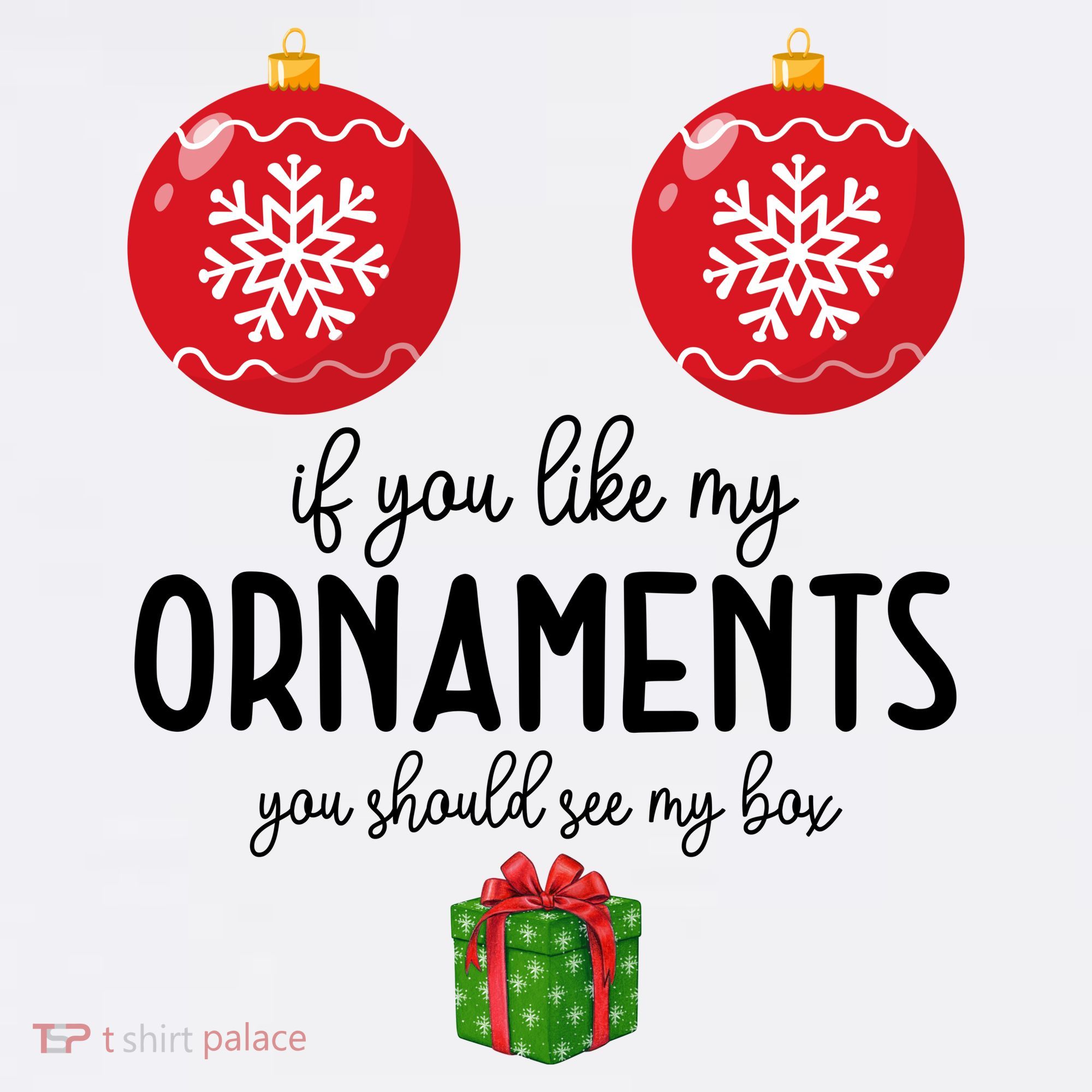 If You Like My Ornaments Funny Christmas Women's Tank Top