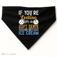 If You Looking For A Soft Serve Got Get Ice Cream Pickleball Gift USA-Made Doggie Bandana thumb 0