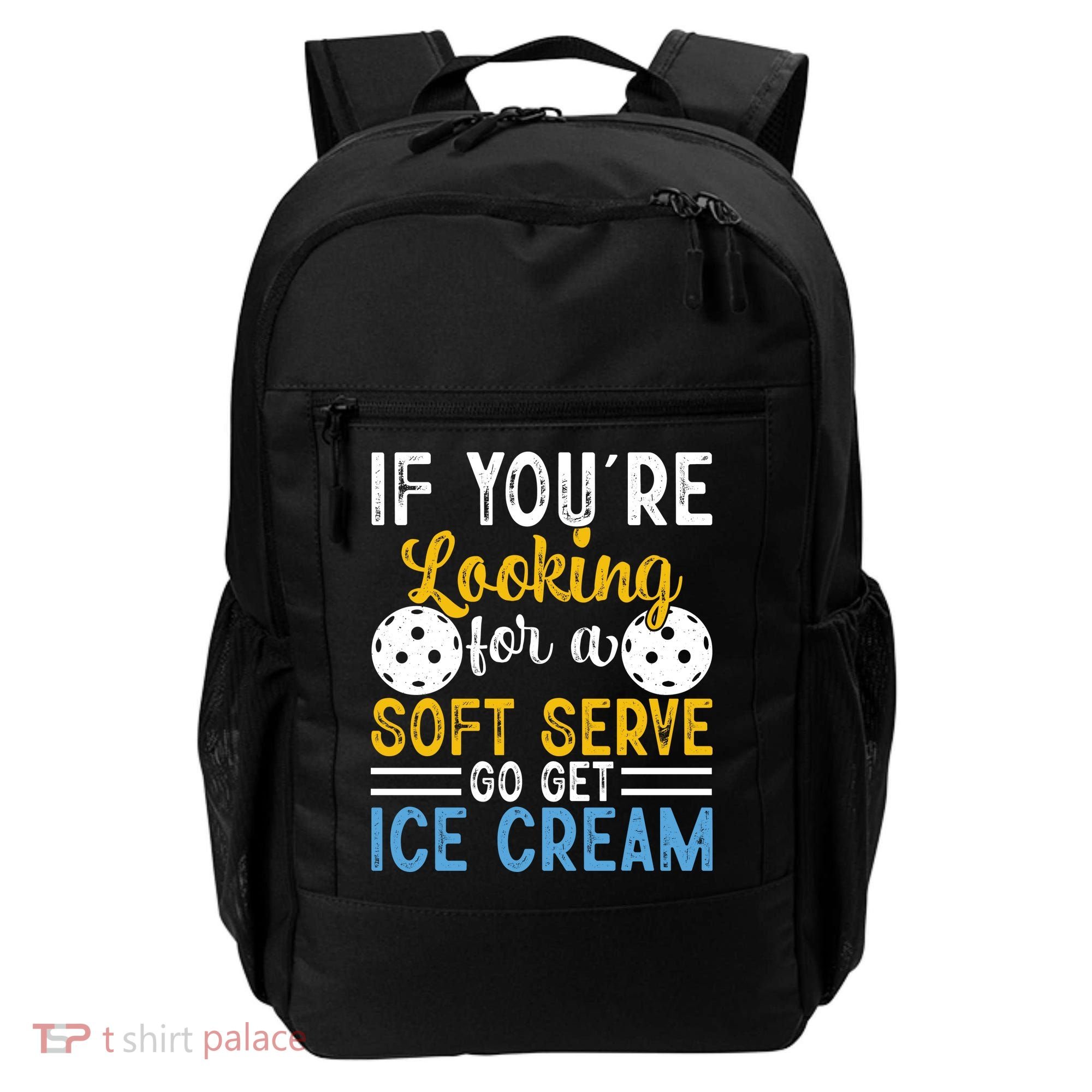 If You Looking For A Soft Serve Got Get Ice Cream Pickleball Gift Backpack