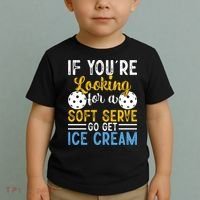 If You Looking For A Soft Serve Got Get Ice Cream Pickleball Gift Toddler T-Shirt thumb 2