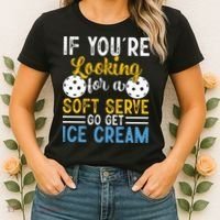 If You Looking For A Soft Serve Got Get Ice Cream Pickleball Gift Women's T-Shirt thumb 2