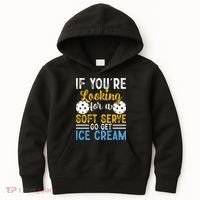 If You Looking For A Soft Serve Got Get Ice Cream Pickleball Gift Kids Hoodie thumb 0