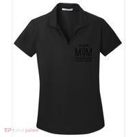 Im Your Mom Your Rules Are Invalid Matching Siblings Women's Dry Zone Grid Polo thumb 0