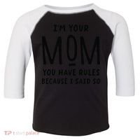 Im Your Mom Your Rules Are Invalid Matching Siblings Toddler Fine Jersey T-Shirt thumb 0