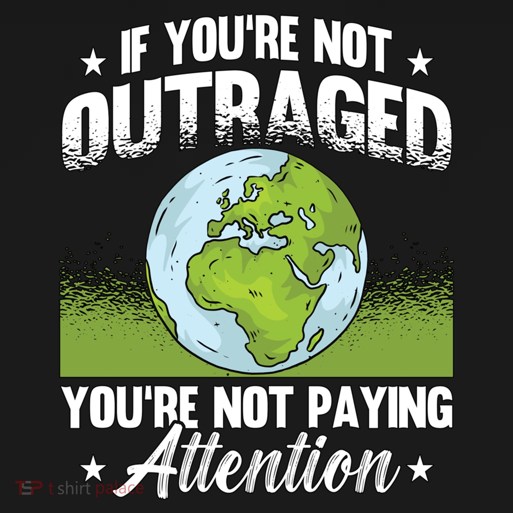If Youre Not Outraged Environt Protect Climate Change Cute Gift USA-Made Doggie Bandana