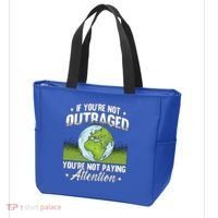 If Youre Not Outraged Environt Protect Climate Change Cute Gift Tote Bag thumb 3