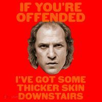 If You're Offended I've Got Some Thicker Skin Downstairs Santa Hat thumb 1